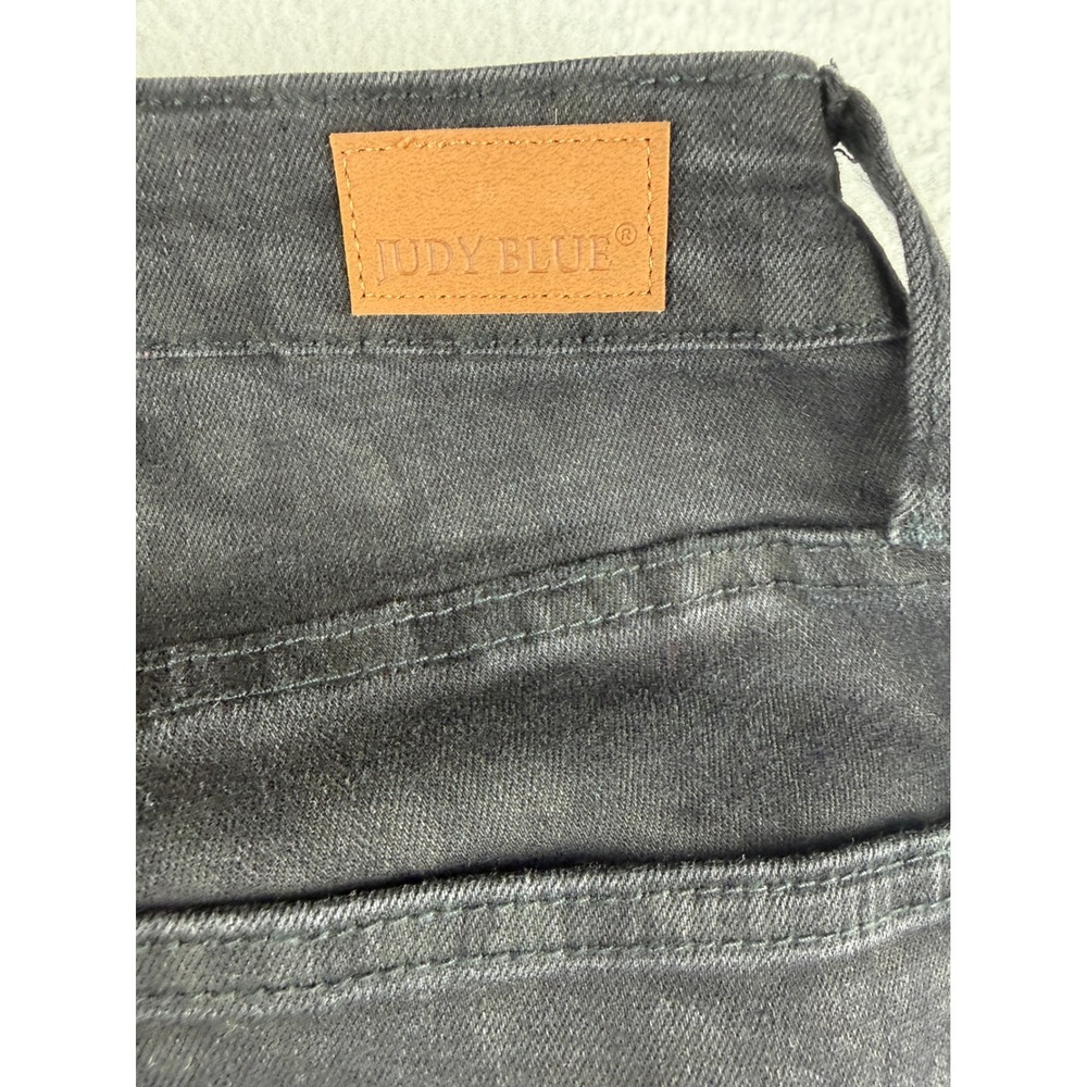 Judy Blue Womens Black Leopard Print Skinny Fit Jeans High Rise Stretch 5/27 - Picture 11 of 11